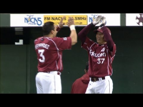 【HR】楽天・嶋が左中間へ第1号ソロHR 5月2日 西武-楽天