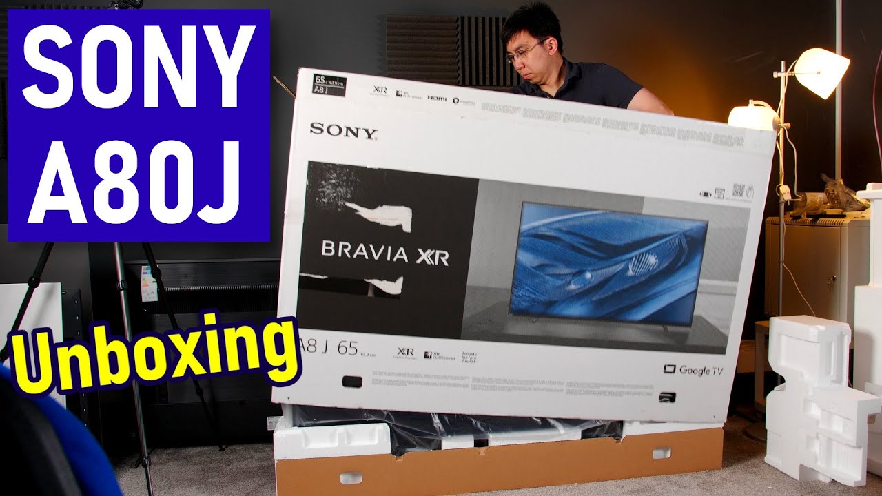 Sony A80J BRAVIA XR OLED TV Unboxing + Picture Settings - YouTube