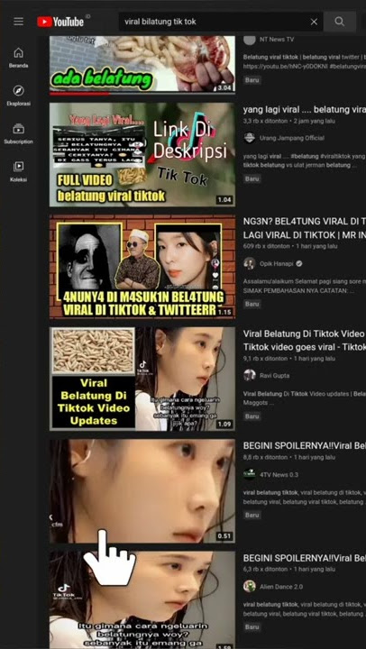Yang Lagi Viral Belatung di Tik tok || YouTube || Twitter || Geogle Dll. #shorts