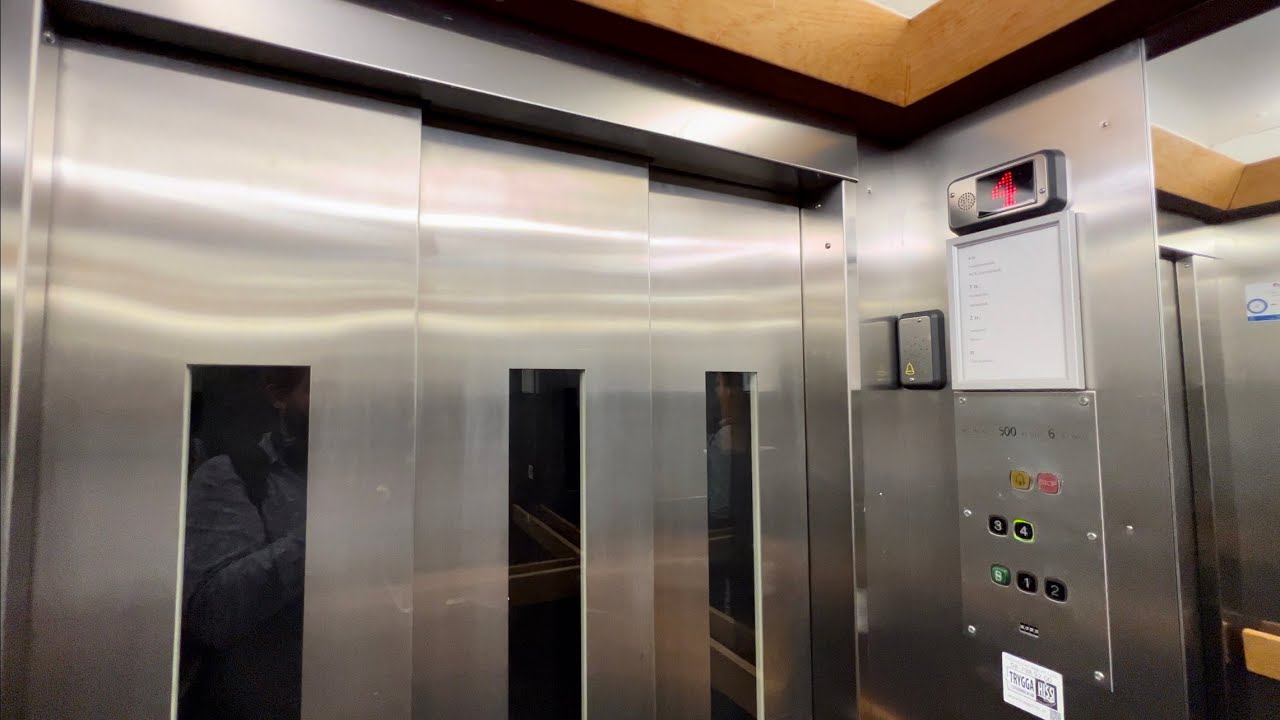 1963 ASEA Graham (mod. by: KONE) Traction Elevator +BONUS @ Karlsbodavägen 9-11, Bromma, Sweden.