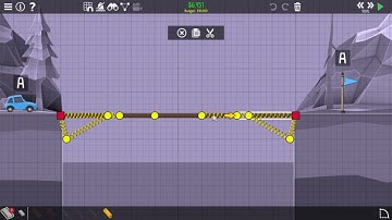 Poly Bridge 2 Challenge | 1-01 Ten Meter Simple Bridge