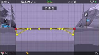 Poly Bridge 2 Challenge | 1-01 Ten Meter Simple Bridge