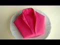 Servietten falten: Sakko - Einfache Anleitung Servietten falten. Hemd zur Hochzeit, Vatertag
