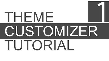 Wordpress Theme Customization API Tutorial - Part 1