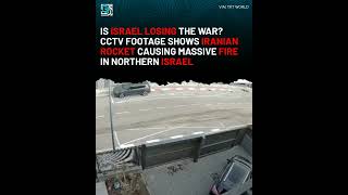 ISRAEL LOSING THE WAR? CCTV Shows Terrifying moment, Iranian rocket hits Northern Israel.