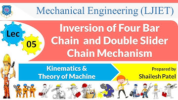 L 05 Inversion of Four bar and Double slider | Kinematics and Theory of Machine | Mechanical