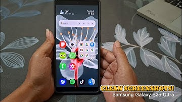 How to Hide Status and Navigation Bars in Screenshots on Galaxy S25 Ultra
