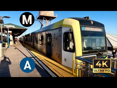 Metro A Extension Line Full Journey Train Ride From Downtown Long Beach To Pomona North