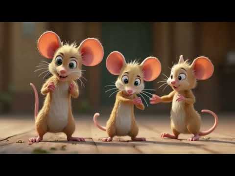Three Kind Mice 🐭💖 | Kindness Song for Kids | Nursery Rhyme About Helping Others