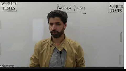 CSS Political Science Sir Ali Naqvi Lec 20 Political Parties 2