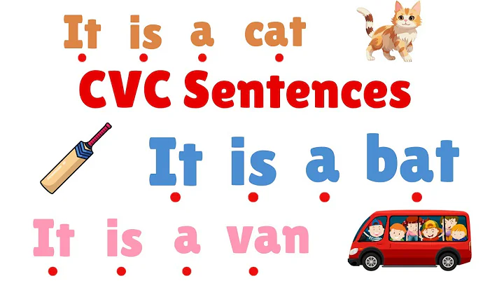 CVC Reading Lesson 1 | Sentences with Short Vowel Aa | CVC words in Sentences #cvcwords #vowels