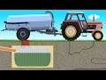 The Farmer Farm Work - Liquid Manure Spreader | Bajki Traktory - Wóz Asenizacyjny | Szambo Bajka ☻😚