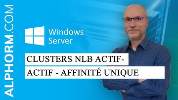 Formation Haute Disponibilité | Clusters NLB Actif-Actif - Affinité Unique