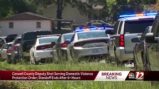 Caswell County 6+ hour standoff ends with suspect arrested, deputy shot