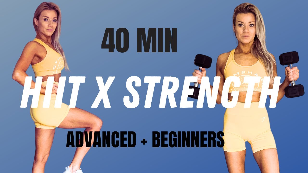 Full Body Burn 40Minute Cardio HIIT & Strength Workout Weights For