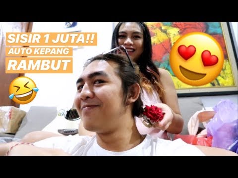 NYOBAIN SISIR 1 JUTA RUPIAH.. AUTO KEPANG RAMBUT WIRA KRISNA