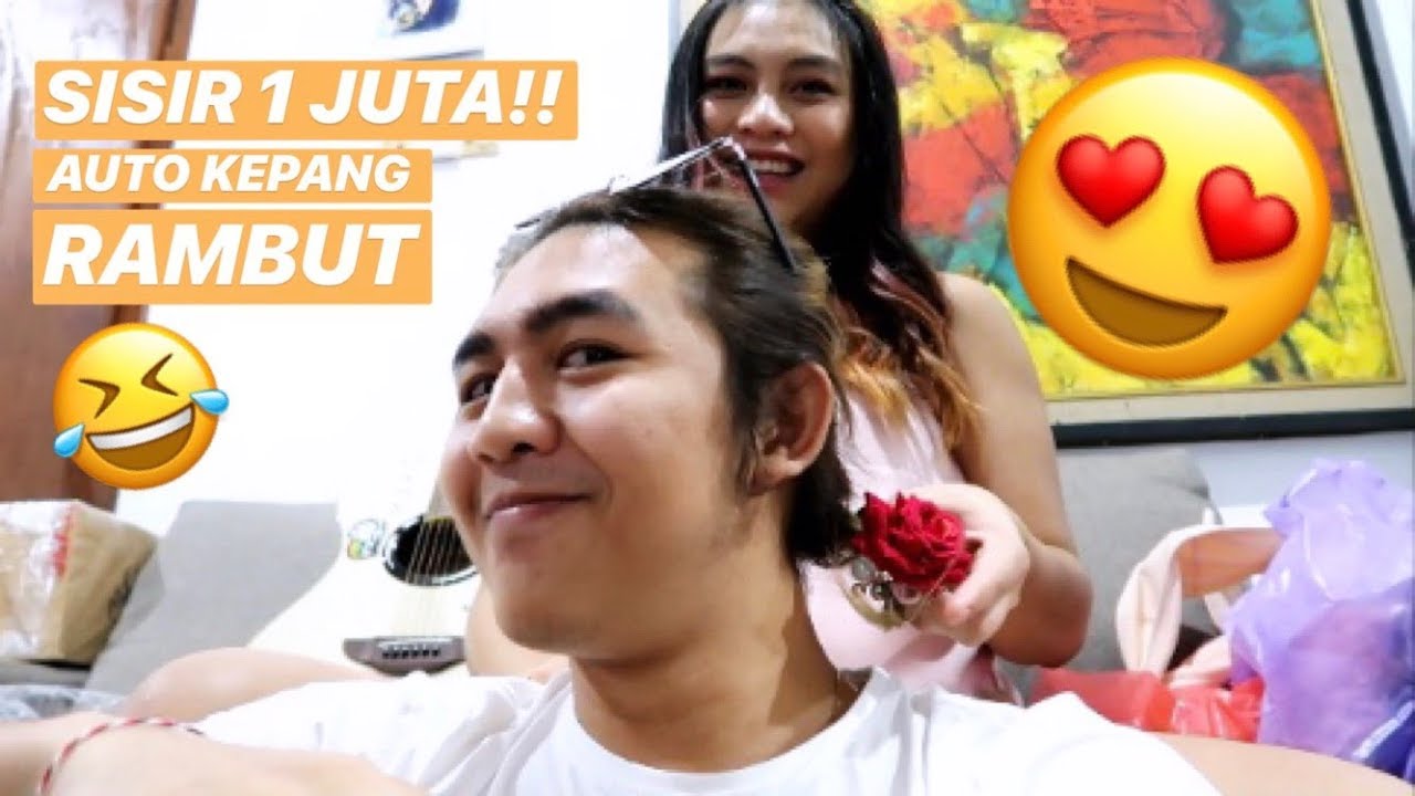 NYOBAIN SISIR 1 JUTA RUPIAH.. AUTO KEPANG RAMBUT WIRA KRISNA