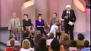 Empty Nest Cast on Donahue 1990 Richard Mulligan, Dinah Manoff, Kristy McNichol, David Leisure