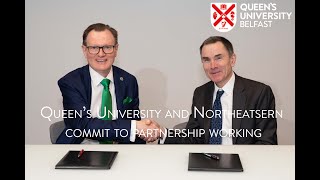 Queen's University and Northeastern University commit to partnership working