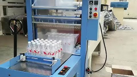 Semi-Automatic Shrink Wrapping Machine Web Sealer & Shrink Tunnel for Juice & Mineral Water Bottle