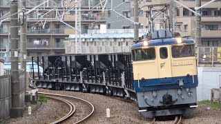 工9830レ EF65 1103+ホキ5車 東高島工臨返空・東高島駅入換作業 2022.5.22