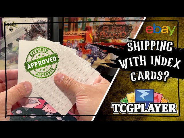 Shipping cards in a plain white envelope (PWE) using index cards? TCGplayer  & Ebay - YouTube