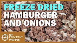 Food Storage: Freeze-Dried Hamburger and Onions