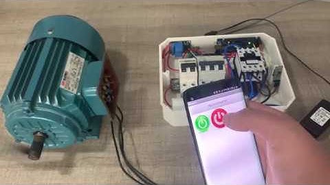 Arranque de un motor trifásico con el celular