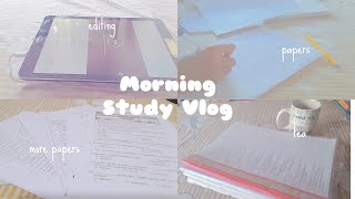 Morning Study Routine Aesthetic Collab With Study Vlog Sl