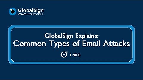 GlobalSign Explains: Common Types of Email Attacks