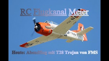 FMS T28 Trojan - Abendflug - Evening flight
