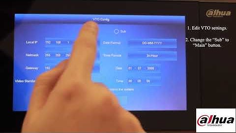 Dahua Intercom   One Key Configuration 2 VTH and 2 VTO