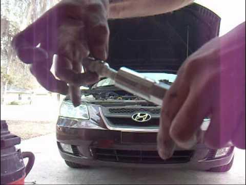 How to make a cheap fuel pump locking ring removal tool for a 2006 Hyundai  Sonata 