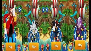 Sonic Dash - Sonic Shadow Vs Sonic Silver Vs Sonic Darkspine Gameplay Vs Eggman Boss Battle Movie