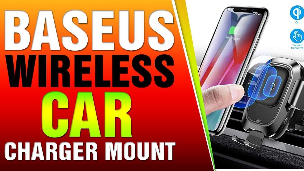 Baseus Wireless Car Charger Mount, 10w Automatic Clamping Air Vent Qi
