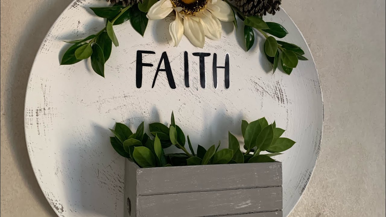 DIY dollar tree farmhouse wall decor YouTube