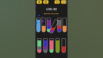 Water sort puzzle level 102
