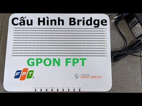 8. Hướng dẫn bridge modem GPON FPT AC1000F thành converter kết nối Internet PPPOE