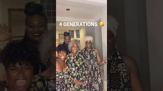 4 GENERATIONS!!!#generations  #shortvideo #granny #motherandchild #blackdontcrack #blackgirlmagic
