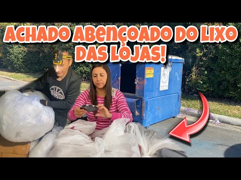 ACHADO ABENÇOADO DOS LIXOS DAS LOJAS DOS ESTADOS UNIDOS!🇺🇸🇺🇸🇺🇸 dumpster-basura