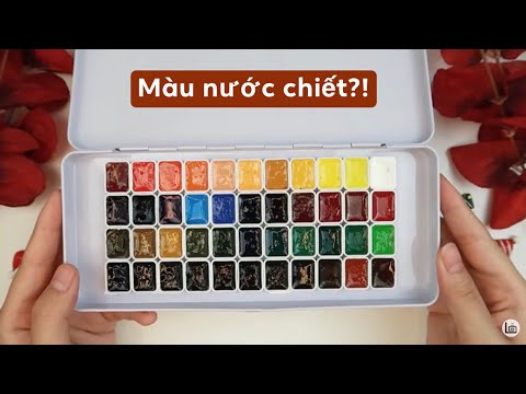 [ Họa cụ Lỗ Store ] Review màu nước chiết Van Gogh watercolor 44 màu | Lobeo Art | Speed Paint