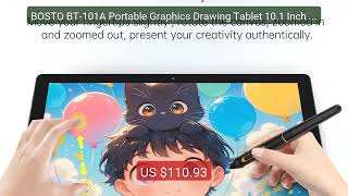 BOSTO BT-101A Portable Graphics Drawing Tablet 10.1 Inch IP... — Top Pick 2026 | Unbeatable Price!