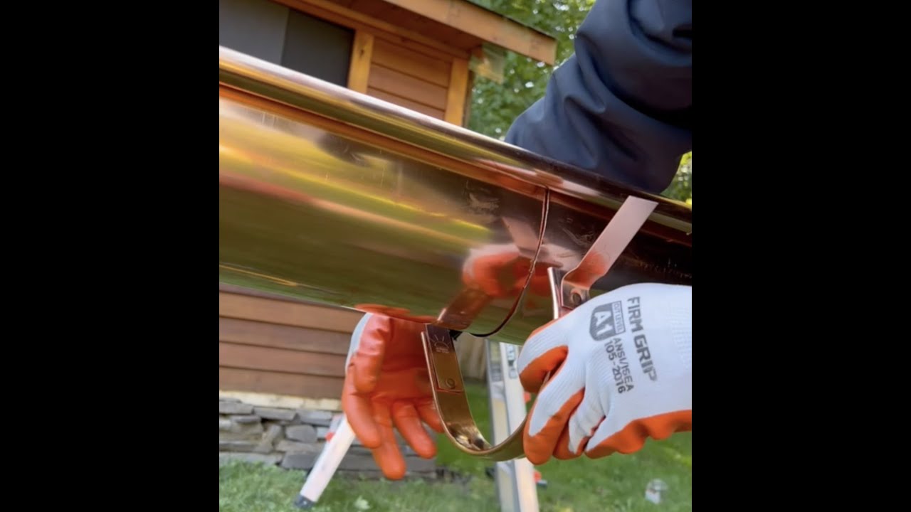 How to Connect Two Pieces of Gutter YouTube