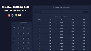 Responsive Ramadan time schedule 2022 using JAVASCRIPT & BOOTSTRAP 5 by SHAZIB AHMED