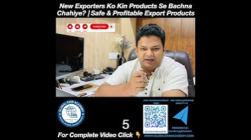 Safe Products to Export for beginners Start Export Import Business from India | Free Training