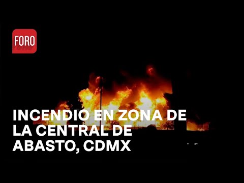 Incendio en inmediaciones de la Central de Abasto