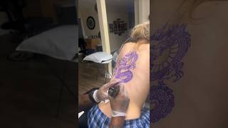 back dragon 🐉 tattoo 👀💸 #tattoos #shorts subscribe now 🔥
