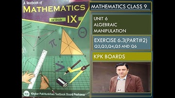 LECTURE #58 EXERCISE 6.3(PART 2) SQUARE ROOT BY DIVISION METHOD UNIT#6 MATHEMATICS CLASS 9 KPK BOARD