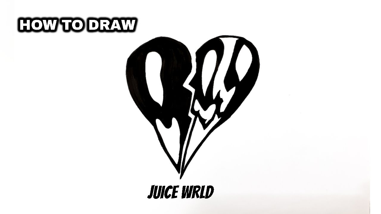 How to Draw Juice Wrld Logo Easy 