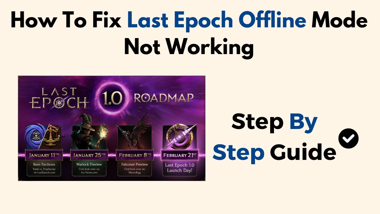 How To Fix Last Epoch Offline Mode Not Working - YouTube